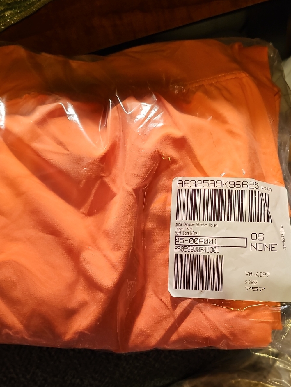 Coral Straight-Leg Travel Pull-On Pants New Small - Picture 2 of 2